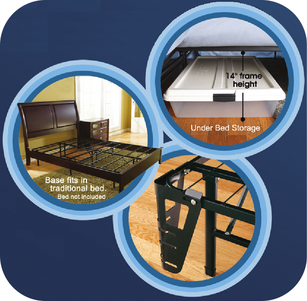 Platform bed frame and base features and benefits
